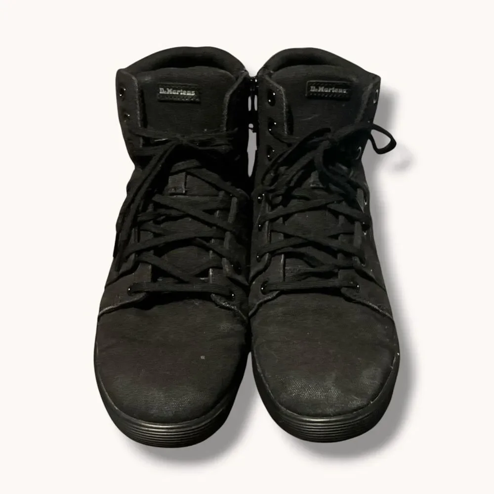 Dr. Martens Rozarya Canvas Zip High Top Sneakers Black Women’s 10